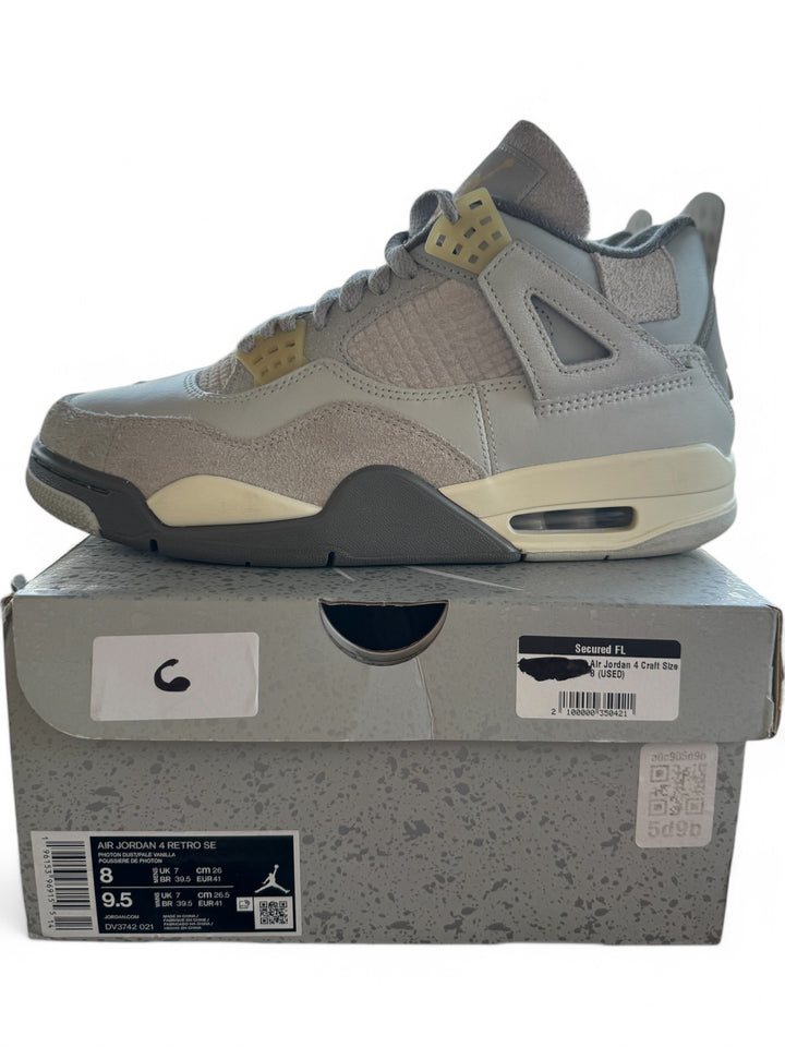 Jordan 4 Retro SE Craft Photon Dust Size 8 Man 9/10 Used like new