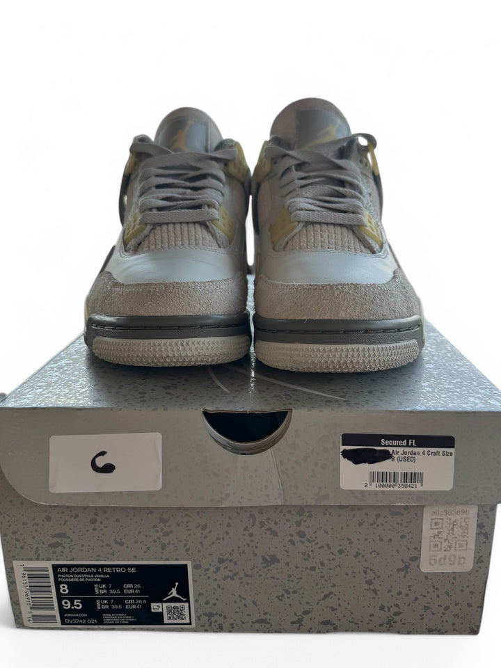 Jordan 4 Retro SE Craft Photon Dust Size 8 Man 9/10 Used like new