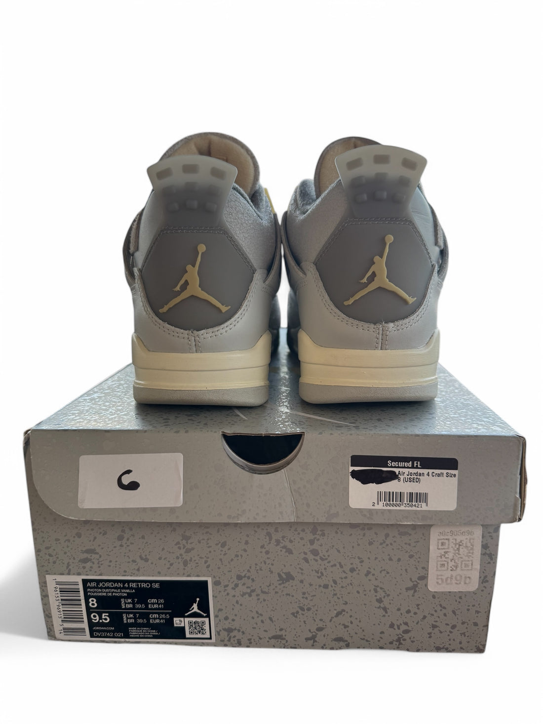 Jordan 4 Retro SE Craft Photon Dust Size 8 Man 9/10 Used like new