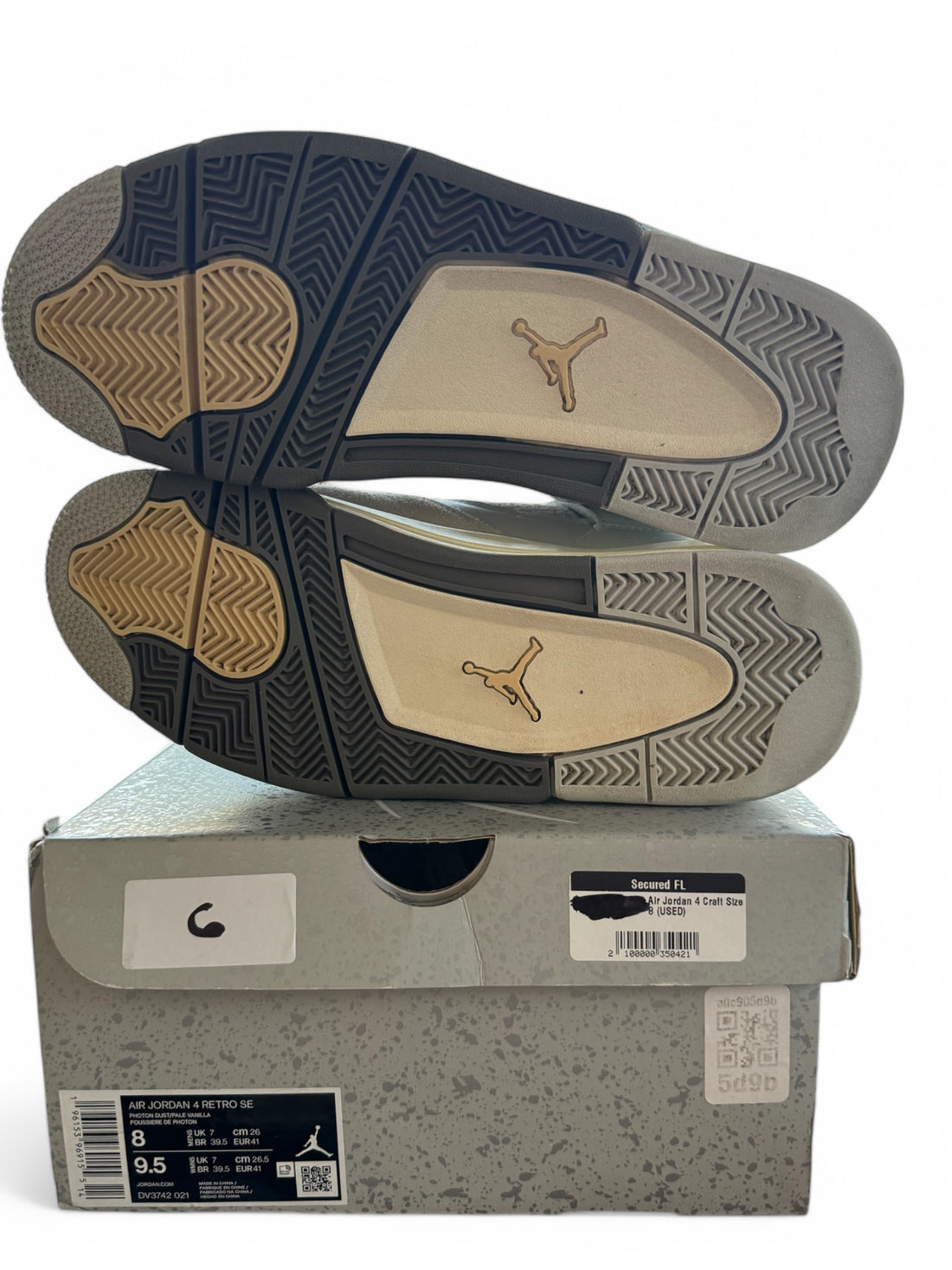 Jordan 4 Retro SE Craft Photon Dust Size 8 Man 9/10 Used like new