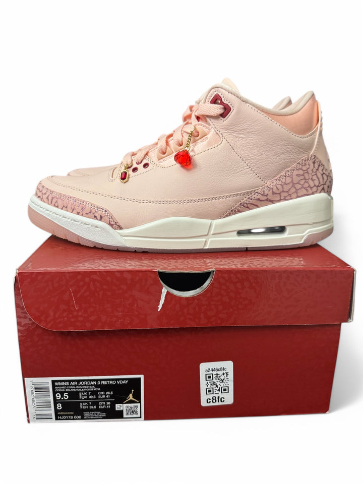Jordan 3 Retro Valentine's Day Treat Yourself (2025) (Women's) Used
