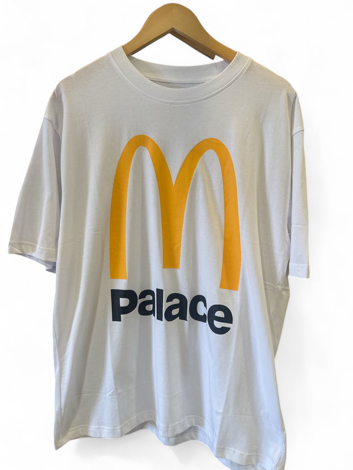 Palace x McDonald's Logo T-shirt White Size XL
